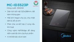 Bếp từ đôi Inverter Midea MC-ID3523P - Hàng chính hãng