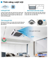 Máy lạnh âm trần Midea Inverter 36000Btu MCD1-36CRDN8-Q ( 1 pha )
