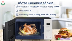 Lò vi sóng có nướng Samsung 23 lít MG23T5018CE/SV