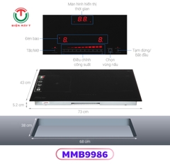 BẾP ĐÔI ĐIỆN TỪ HỒNG NGOẠI SUNHOUSE MAMA MMB9986