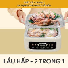 Nồi Hấp Đa Năng BlueStone 17 lít MPB-7238 - 1300W