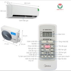 Điều hòa Midea (1.5Hp)  MSAFII-13CRN8