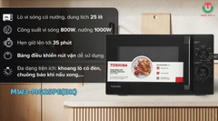 Lò vi sóng có nướng Toshiba 25 lít MW3-MG25PE(BK)