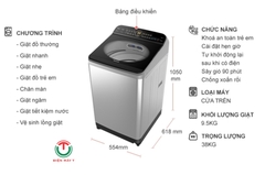 Máy giặt Panasonic Inverter 9.5 kg NA-FD95X1LRV