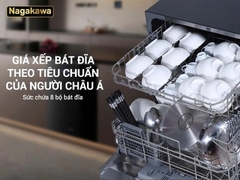 Máy rửa bát 8 bộ cao cấp Nagakawa NK8D01M