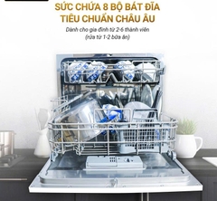 Máy rửa bát 8 bộ cao cấp Nagakawa NK8D61M
