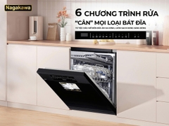 Máy rửa bát 15 bộ cao cấp Nagakawa NMD9818
