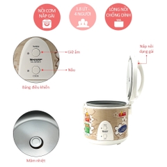 Nồi Cơm điện Sharp 1.8 lít KS-N191ETV "SB"