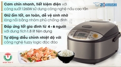 Nồi cơm điện cao tần Zojirushi 1.8 lít NP-BSQ18V-TA