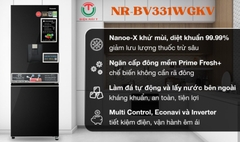 Tủ lạnh Panasonic Inverter 300 lít NR-BV331WGKV