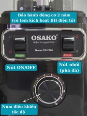 Máy xay sinh tố công nghiệp Osako OS-2160, công suất 2100W