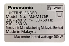 Máy xay ép đa năng Panasonic MJ-M176PWRA