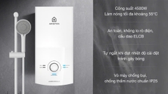 Máy nước nóng trực tiếp Ariston 4500W AURES PREMIUM 4.5 ( không bơm )