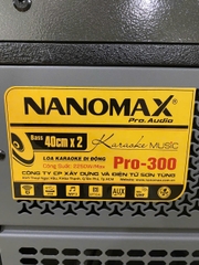 Loa Kéo Bình & Điện Nanomax Pro-300 Bass Đôi 40cm 2250w