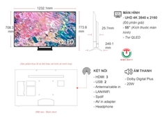 Smart Tivi QLED Samsung 4K 55 inch QA55Q60BA