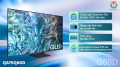 Smart Tivi QLED Samsung 4K 75 inch QA75Q60D