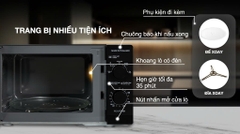 Lò vi sóng có nướng 21 lít Sharp R-G211TV-BK ( SL )