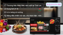 Lò vi sóng có nướng 21 lít Sharp R-G211TV-BK ( SL )