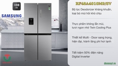 Tủ lạnh Samsung Inverter 488 lít Multi Door RF48A4010M9/SV
