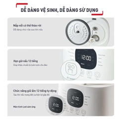 Nồi cơm điện tử Tefal Rice Mate Mini 0.7L RK515168 _ Hàng chính hãng
