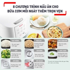 Nồi cơm điện tử Tefal 1.8lít RK733168 - 750W _ Hàng chính hãng