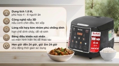 Nồi cơm điện tử Tefal 1.8lít RK737868