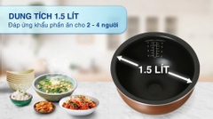 Nồi cơm cao tần Tefal 1.5 lít RK808168 _ Hàng chính hãng