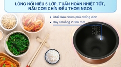 Nồi cơm cao tần Tefal 1.5 lít RK808168 _ Hàng chính hãng