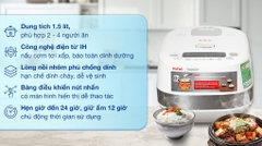 Nồi cơm cao tần Tefal 1.5 lít RK808168 _ Hàng chính hãng