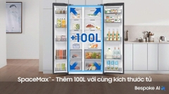 Tủ lạnh Samsung Inverter 655 lít Side By Side RS70F65Q3FSV