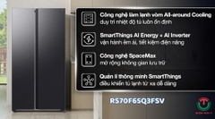 Tủ lạnh Samsung Inverter 655 lít Side By Side RS70F65Q3FSV