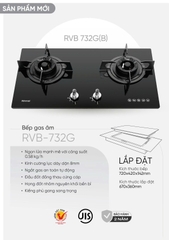 Bếp ga âm Rinnai RVB-732G