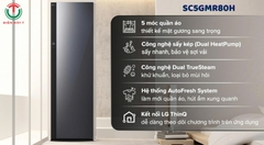 Tủ chăm sóc quần áo thông minh LG Styler Inverter 5 móc SC5GMR80H