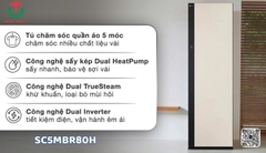 Tủ chăm sóc quần áo thông minh LG Styler Inverter 5 móc SC5MBR80H