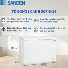 Tủ Đông Sanden 380 Lít SCF-0465