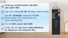 Máy lọc nước RO nóng nguội lạnh Sunhouse UltraPURE SHA76622KL 10 lõi