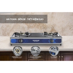 Bếp gas dương inox Sunhouse SHB31012-V