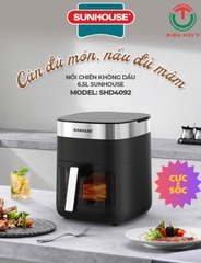 NỒI CHIÊN KHÔNG DẦU 6.5L SUNHOUSE SHD4092