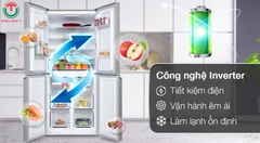 Tủ lạnh Sharp Inverter 362 lít Multi Door SJ-FX420VG-BK