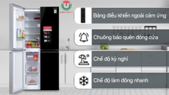 Tủ lạnh Sharp Inverter 362 lít Multi Door SJ-FX420VG-BK