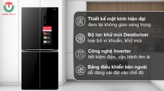 Tủ lạnh Sharp Inverter 362 lít Multi Door SJ-FX420VG-BK