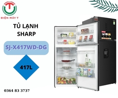 Tủ lạnh Sharp Inverter 417 lít SJ-X417WD-DG