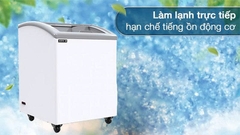 Tủ Đông Cửa Lùa Kính Cong Sanden 152 Lít SNC-0155
