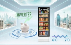 Tủ mát cửa kính Inverter 278 lít Sanden SPB-0300