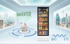 Tủ mát cửa kính Inverter 394 lít Sanden SPB-0500