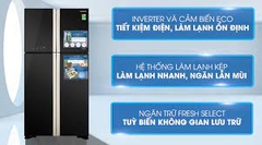Tủ lạnh Hitachi Inverter 509 lít R-FW650PGV8 GBK