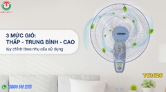 Quạt treo tường Senko 47W 3 cánh TC1626