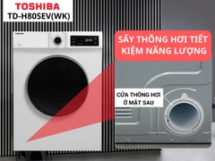 Máy sấy thông hơi Toshiba 7 kg TD-H80SEV(WK)
