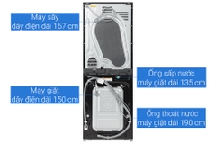 Tháp giặt sấy LG WashTower Inverter giặt 14 kg - sấy 10 kg WT1410NHEG