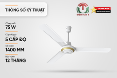 QUẠT TRẦN 3 CÁNH SUNHOUSE SHD7659
